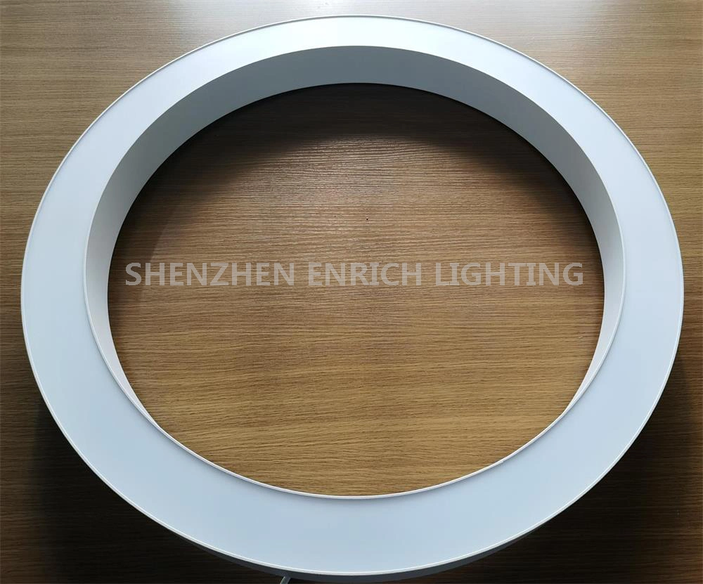 Modern Style LED Round Circle Light Curved Profile Pendant Lights for Lobby/Office/Hotel