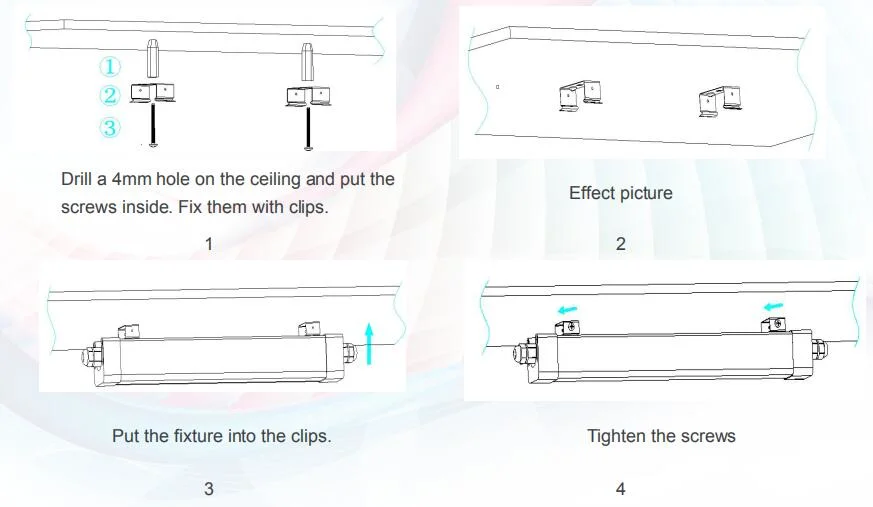 Frosted Cover 600mm 1200mm 1500mm LED Linear Light Fixture