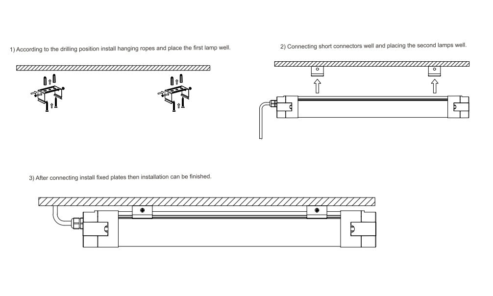 TUV Ce Listed IP68 Round Tube LED Linear Light IP68 Waterproof LED Linear Light