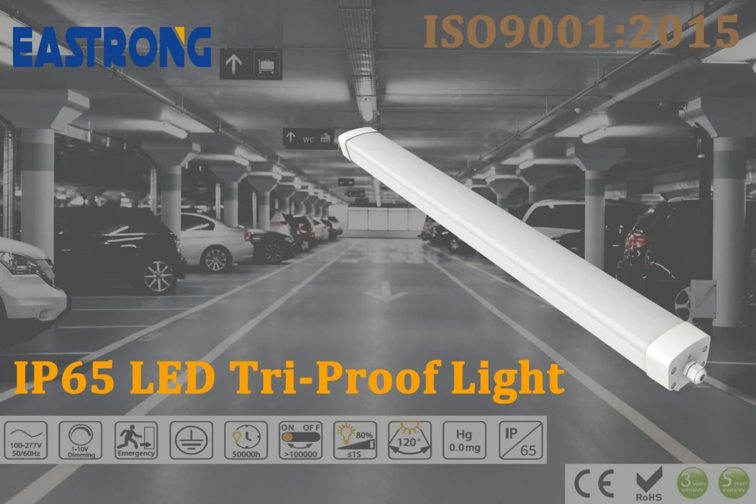 Aluminum Ceiling Batten 4FT 5FT 8FT IP65 LED Linear Light Tri-Proof Linear Light Fixture