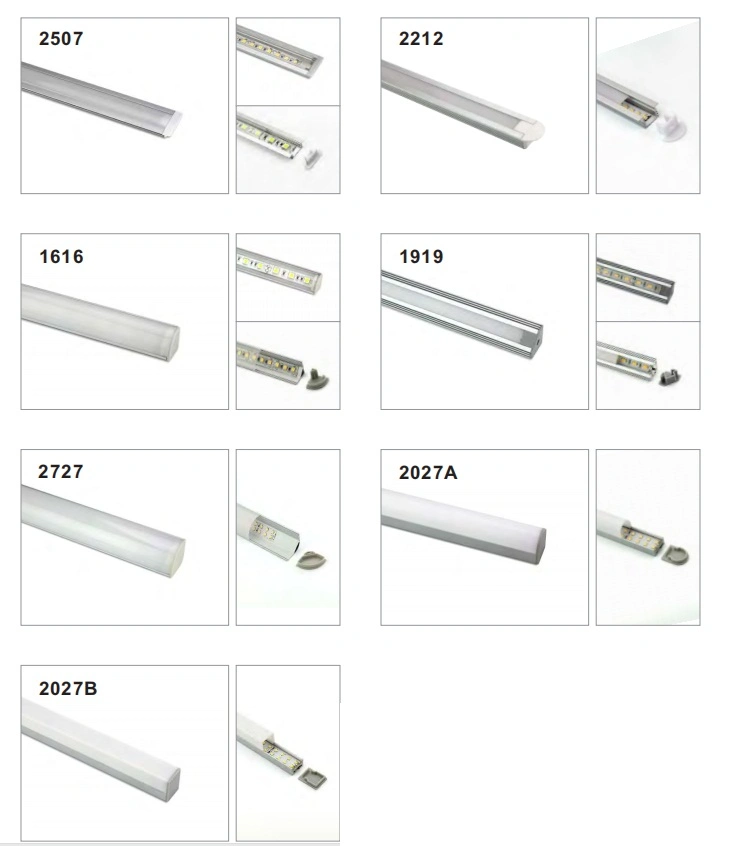 1616 Warm White LED Linear LED Linear Light 90 Degree Corner LED Aluminum Profile