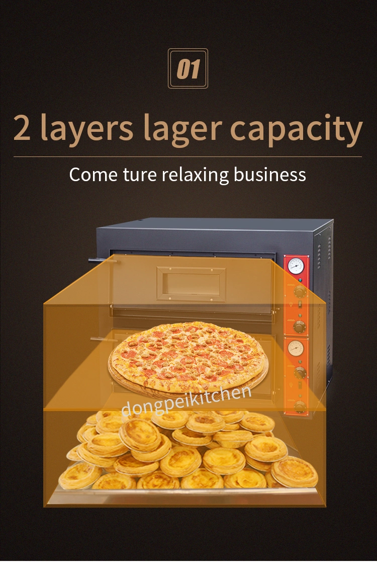 Stainless Steel Electric Pizza Oven Bakery Oven Baking Oven Bread Pizza Biscuit Bakery Equipment