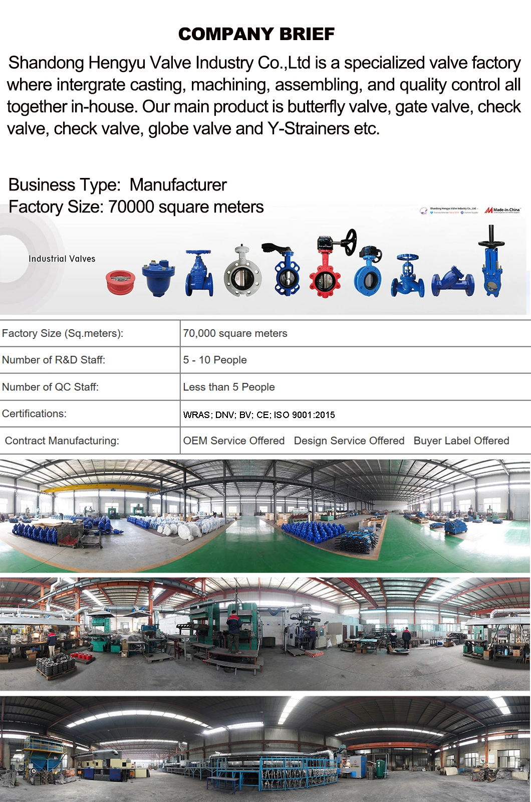 Wras Approved DIN Standard Cast Iron Wafer Type Butterfly Valve with Bare Shaft