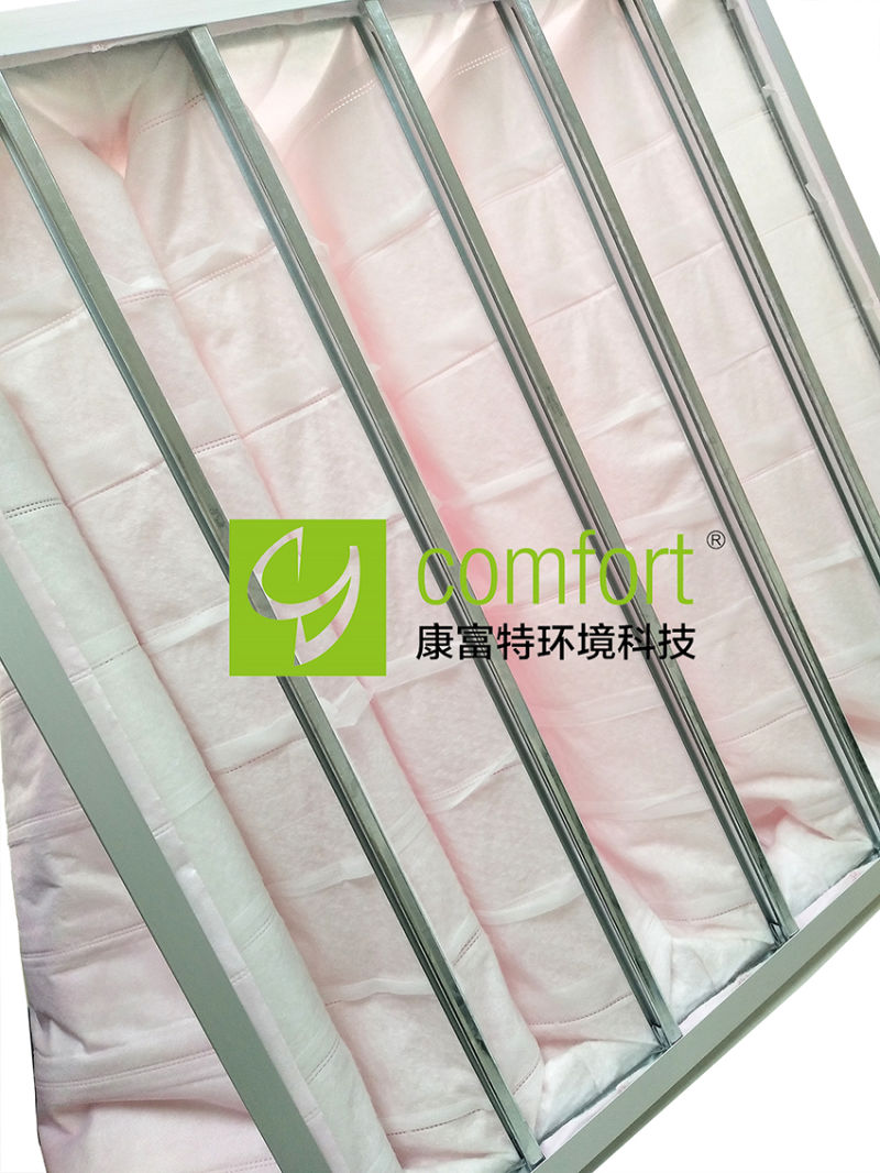 Medium Efficiency 6 Pockets Bag Filter for Air Condition System