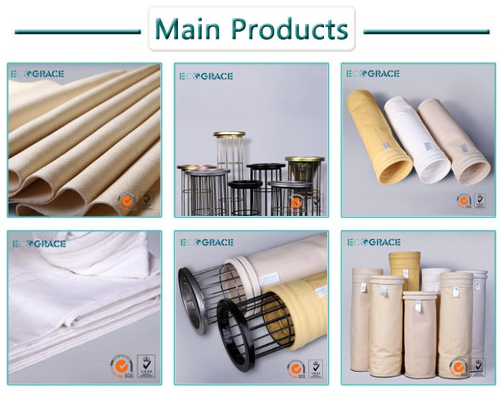 PPS / Nomex / Fiberglass / PTFE Dust Collector Bags for Bag Filter System