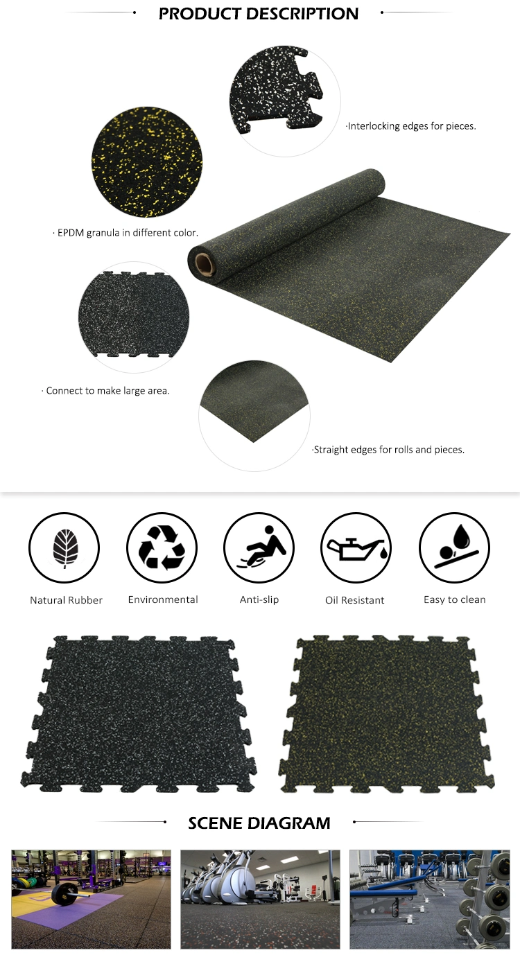 China Playground Mat EPDM Rubber Sheet 15mm Gym Rubber Mat