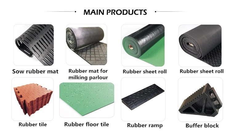 Rubber Floor Tiles / Crossfit Gym Rubber Floor Mat 20mm Thickness