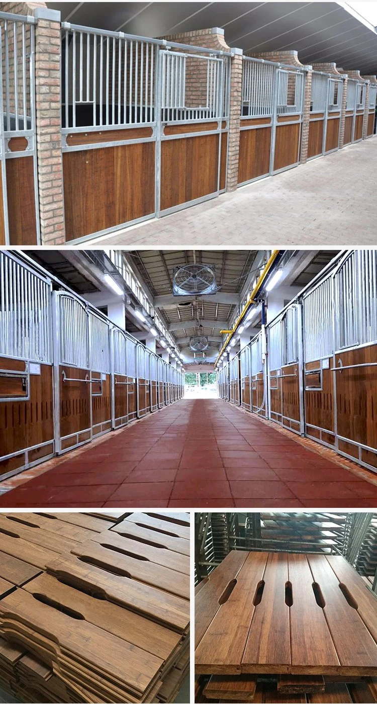 Portable Bamboo Horse Stalls and Sliding Doors Horse Stables