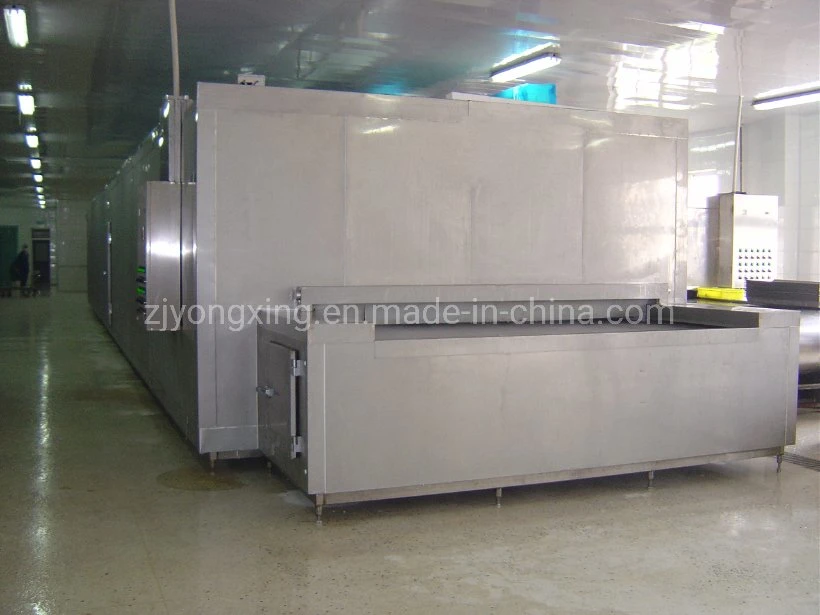 Cjw/Cjb IQF Tunnel Freezer/ Freezing Tunnel/Impact Tunnel Freezer Made by Yongxing Factory