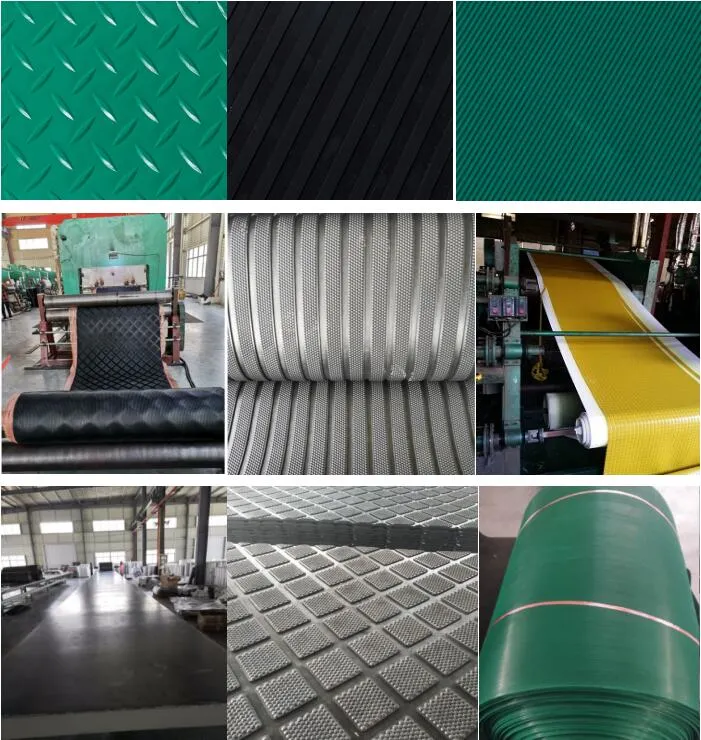 Coin/Orange/Diamond/Wide Ribbed Rubber Mat Water-Proof Rubber Floor