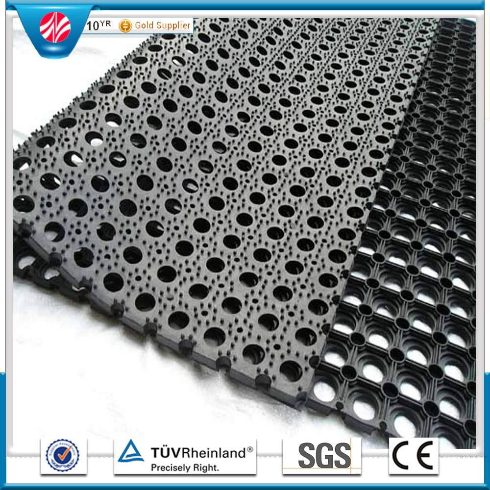 Drainage Rubber Mat Acid Resistant Rubber Mat Anti Slip Oil Resistance Rubber Mat