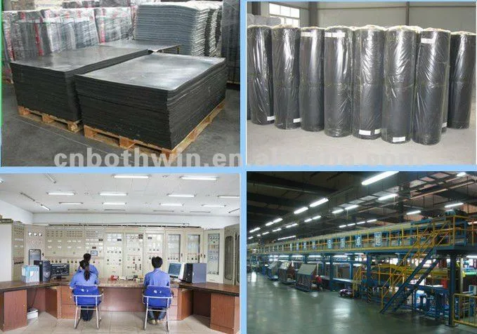 China Manufacture Matting Fine Fluted Ribbed Rubber Matting