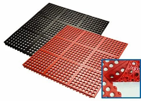 Interlocking Rubber Mat Non-Skid Rubber Mat Oil Resistance Hotel Rubber Mat