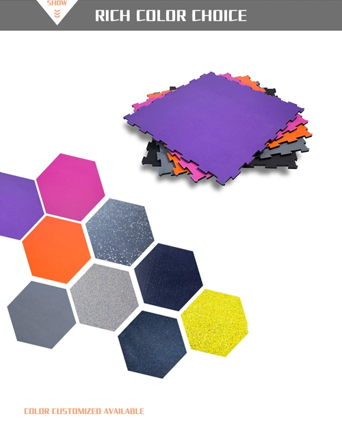 Non-Toxic Gym Interlocking Floor Mats Flooring Rubber/Gym Interlocking Rubber Tiles/Sports Rubber Mat