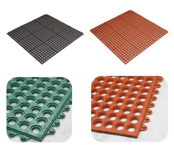 Interlocking Rubber Mat/Colorful Rubber Mat/Drainage Rubber Mat