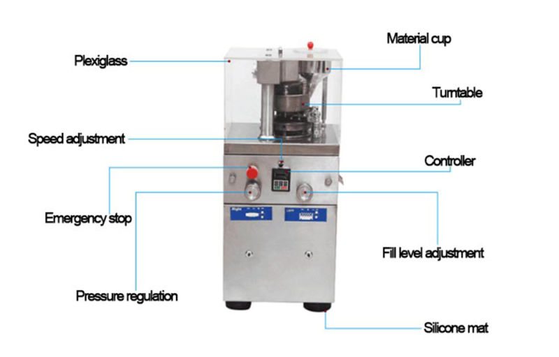 Pill Press for Pharmaceutical Tablet Press Machine/ Zp9 Zp12 Rotary Tablet Press Machine