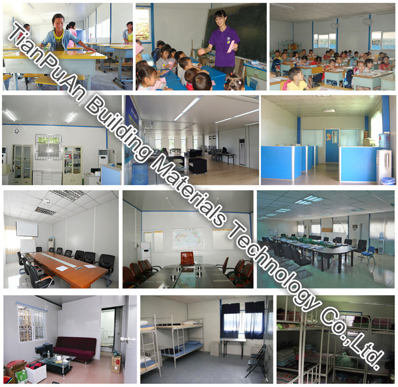 Fast Assembly Steel Sandwich Prefabricated House Kit for Temporary House