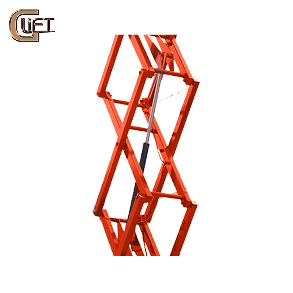 Fully Electric Self Propelled Work Platform Aerial Lift Platform Hydraulic Scissor Lift Handle Control (SJX)