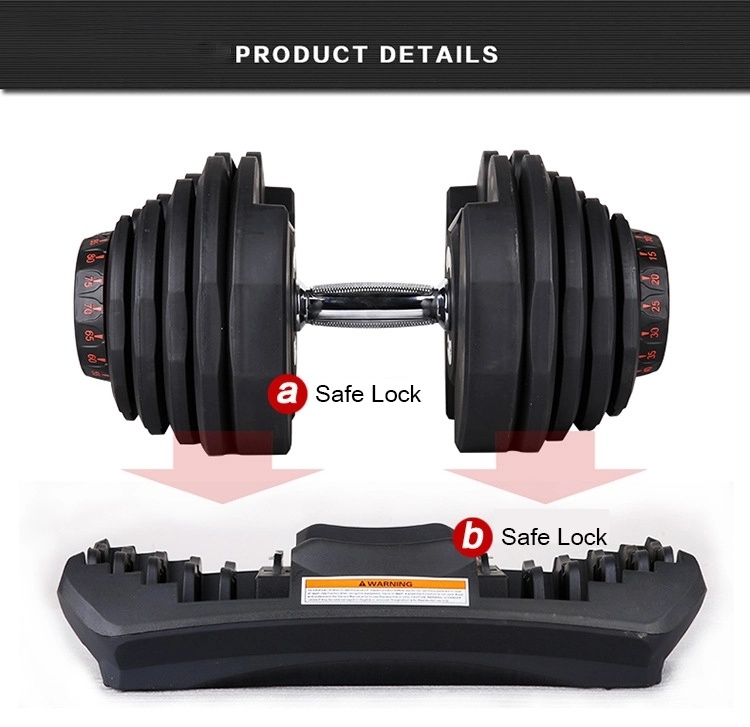 Dumbbell Strength Training Muscle Training Higher Quality Adjustable Dumbbell Weights Fitness Equipment