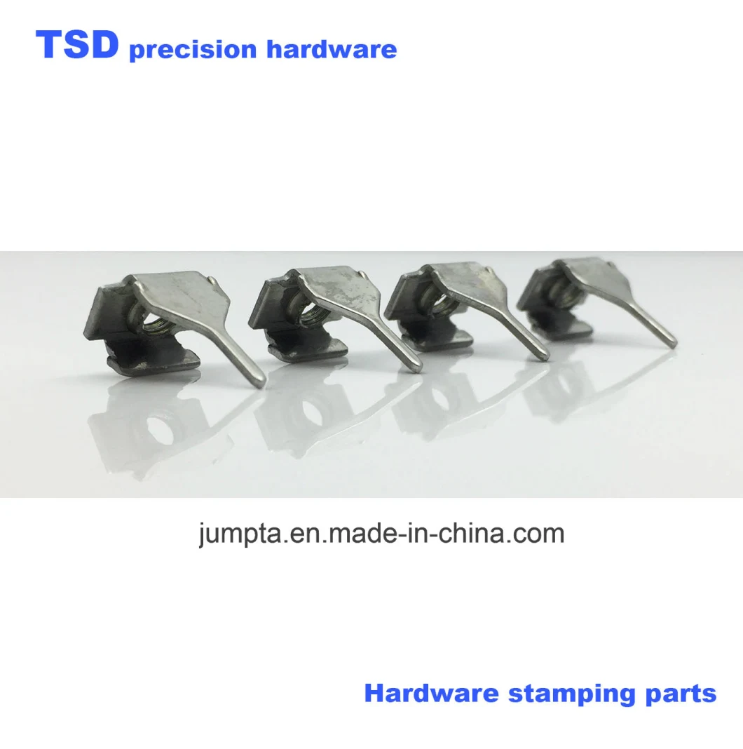 Custom Stamping Flat Stainless Steel Spring Clip, Stainless Steel Metal Clips, Stainless Steel Copper Crimp Terminal