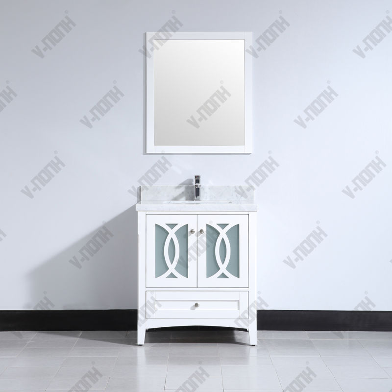 Small Size Single Sink Floor Mounted Bath Cabinet Vanity Sets