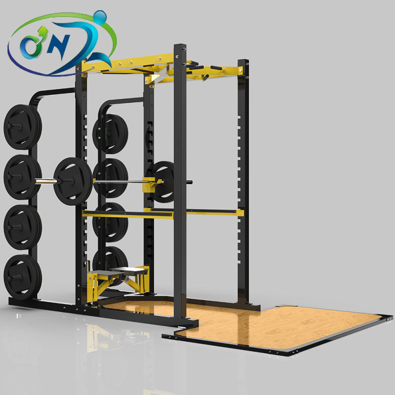 Ont-R07 Workout Equipment Functional Trainer Gym Fitness Power Rack Machine with Platform