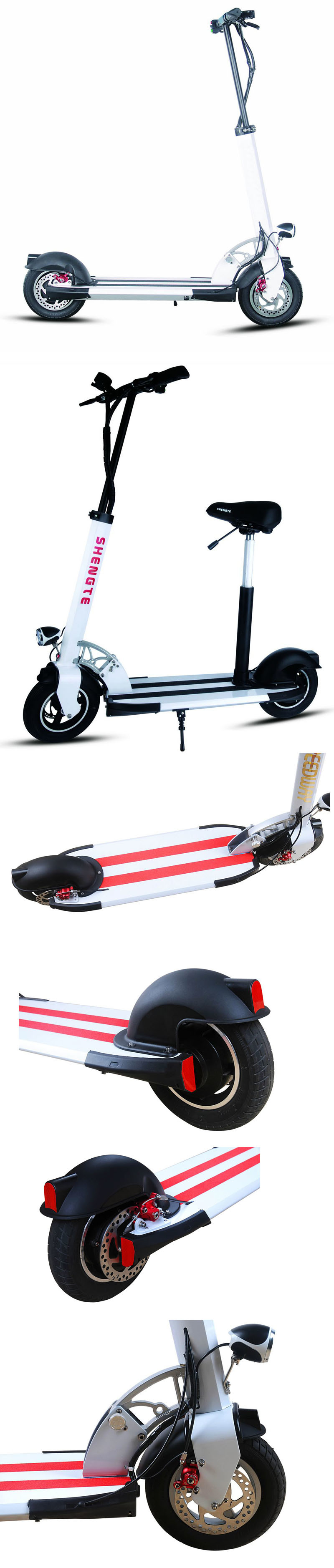 2018 Carbon Fiber Gas Folding Electric Kick Scooter for Adult