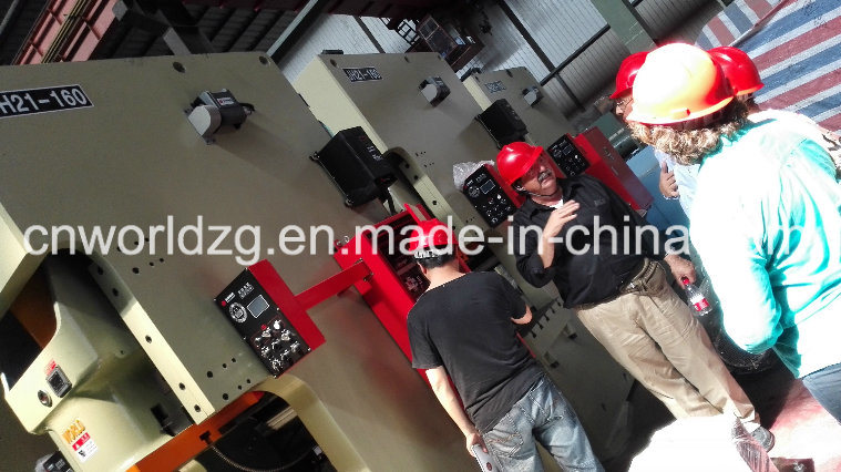 Single Crank 400 Ton C Type Press for Brake Pad Plates Stamping