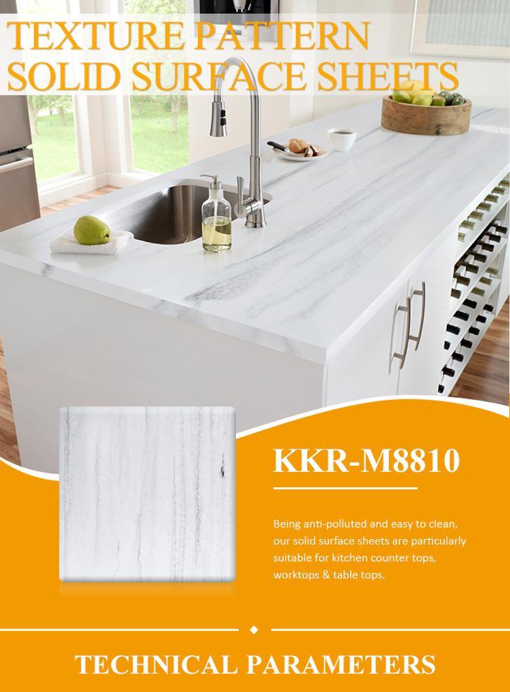 Artificial Marble Hanex Staron Solid Surface Corians Sheets