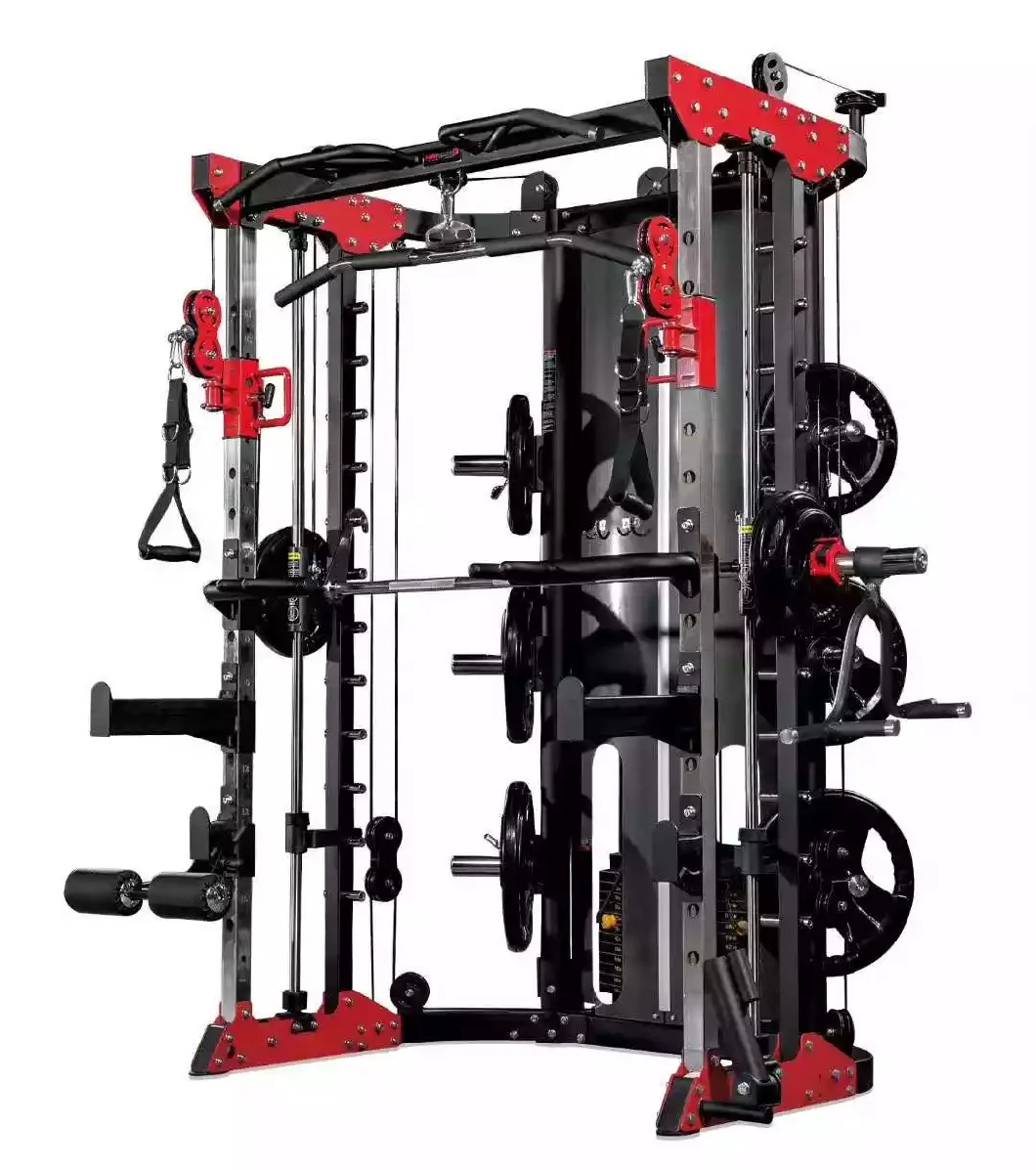 Synergy 360c Commercial Multi-Function 6 Door Smith Machine Power Rack for Home Gym Fitness Equipment