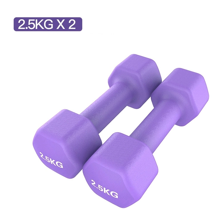 Cheap Wholesale Home Fitness Yoga 0.5kg 1kg 2 Kg 3kg Rubber Dumbbell for Women