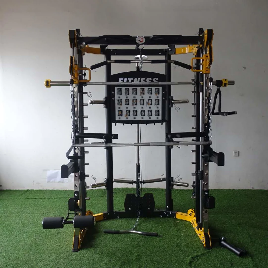 New Design Commercial High Quality Fitness Multi Functional Strength Trainer Power Multi Functional Squat Rack