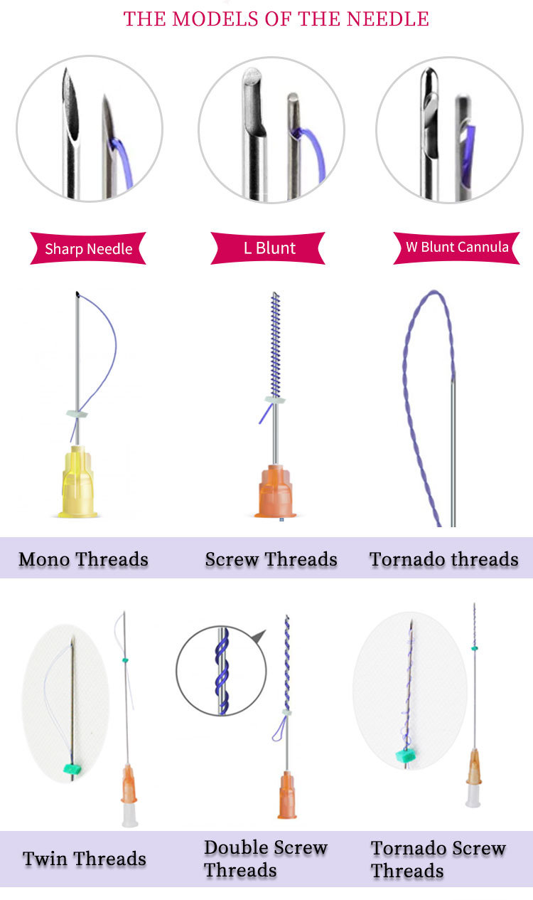 Pdo Mesh Thread Lifting Suture Thread with Needle