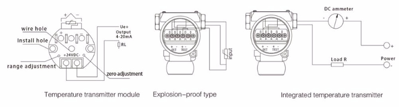 PT100 4-20mA Temperature Transmitter/Pressure Transmitter/Level Transmitter/Flow Transmitter