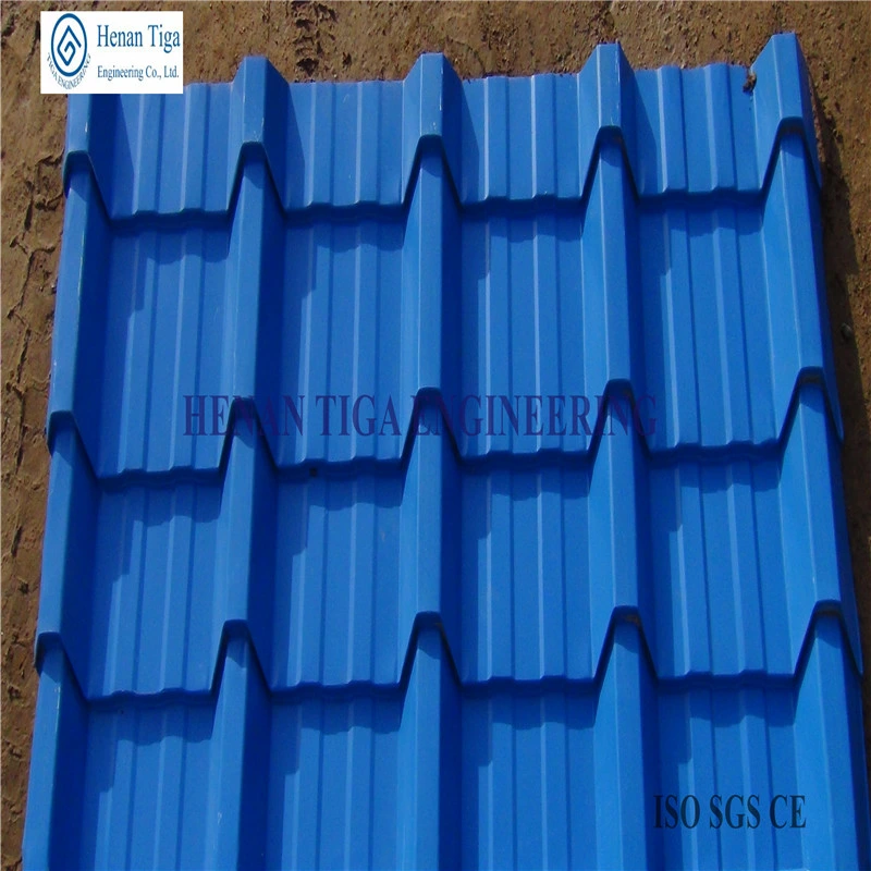 Weatherability Waved / Corrugated PPGI Roofing Plates / Color Coated Roofing Sheets