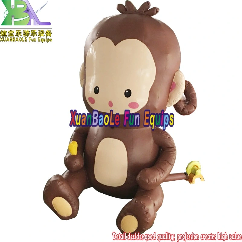 Advertising Monkey Inflatable Customized 5m Event Promotional Inflatable Monkey Cartoon