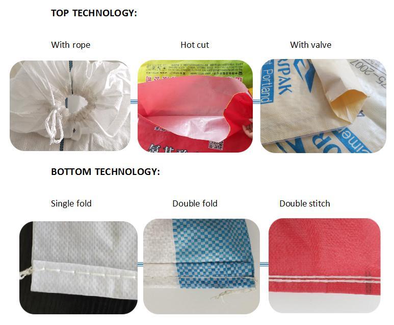 Polypropylene 10kg 20kg 50 Kg 100kg Custom Color White Bag for Rice