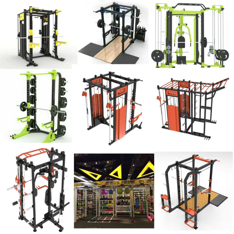 Ont-R07 Workout Equipment Functional Trainer Gym Fitness Power Rack Machine with Platform