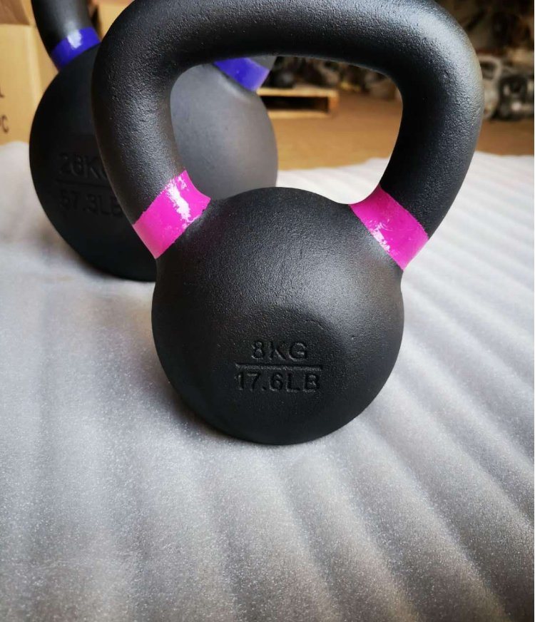 2021 Custom Gym Weight Training Coated Competition Cast Iron Kettlebell