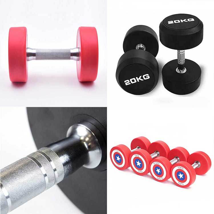 Black Iron Weight Plates Steel Dumbbells with Box