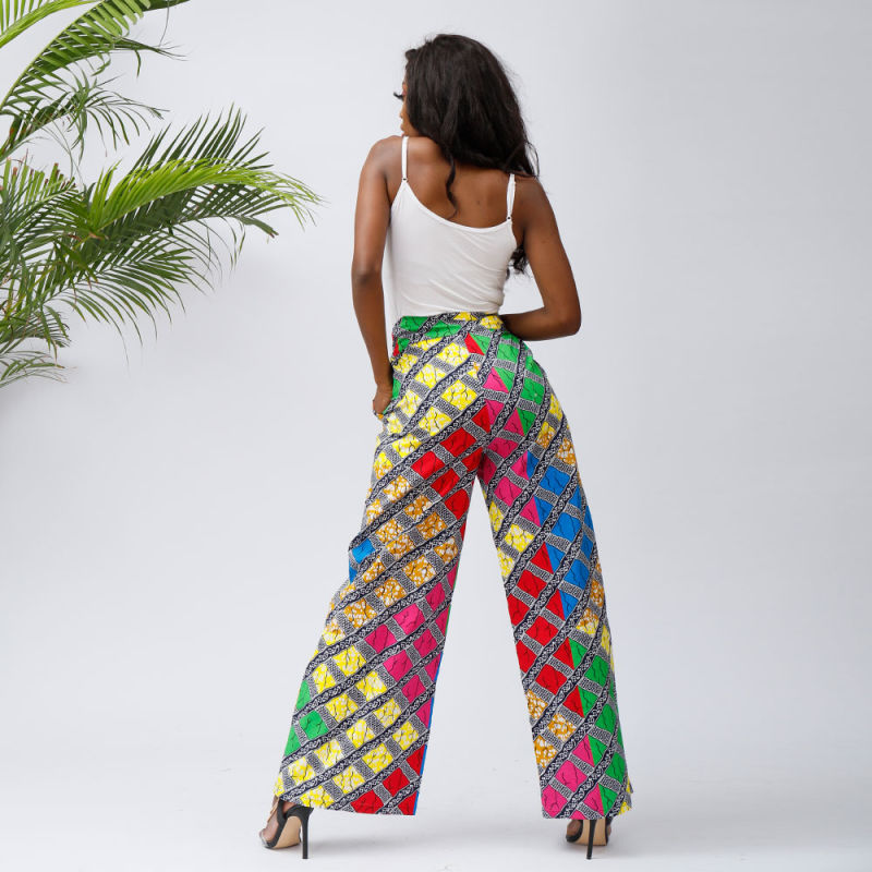 African Women Clothing Wax Print Pants Women Trousers for African Women