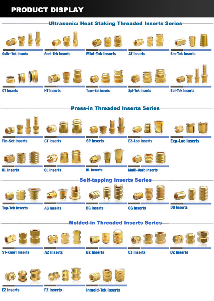 Press Insert 260 Series -Flanged Brass