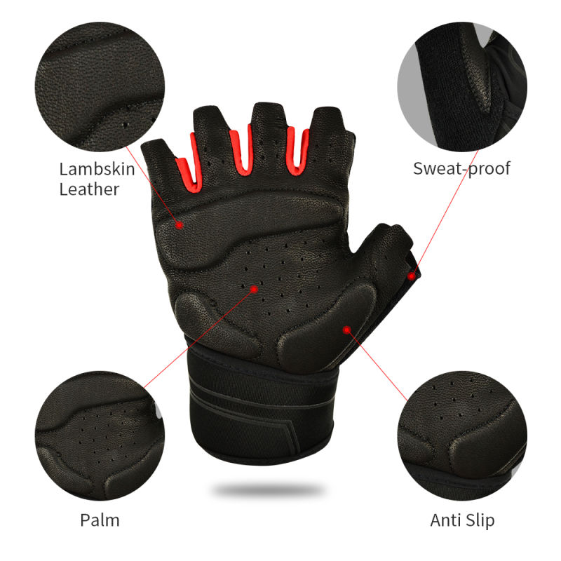 Full Palm Fitness Gloves Protection Grip Cross Training Weightlifting Bodybuilding Exercise Weight Lifting Fitness Glove