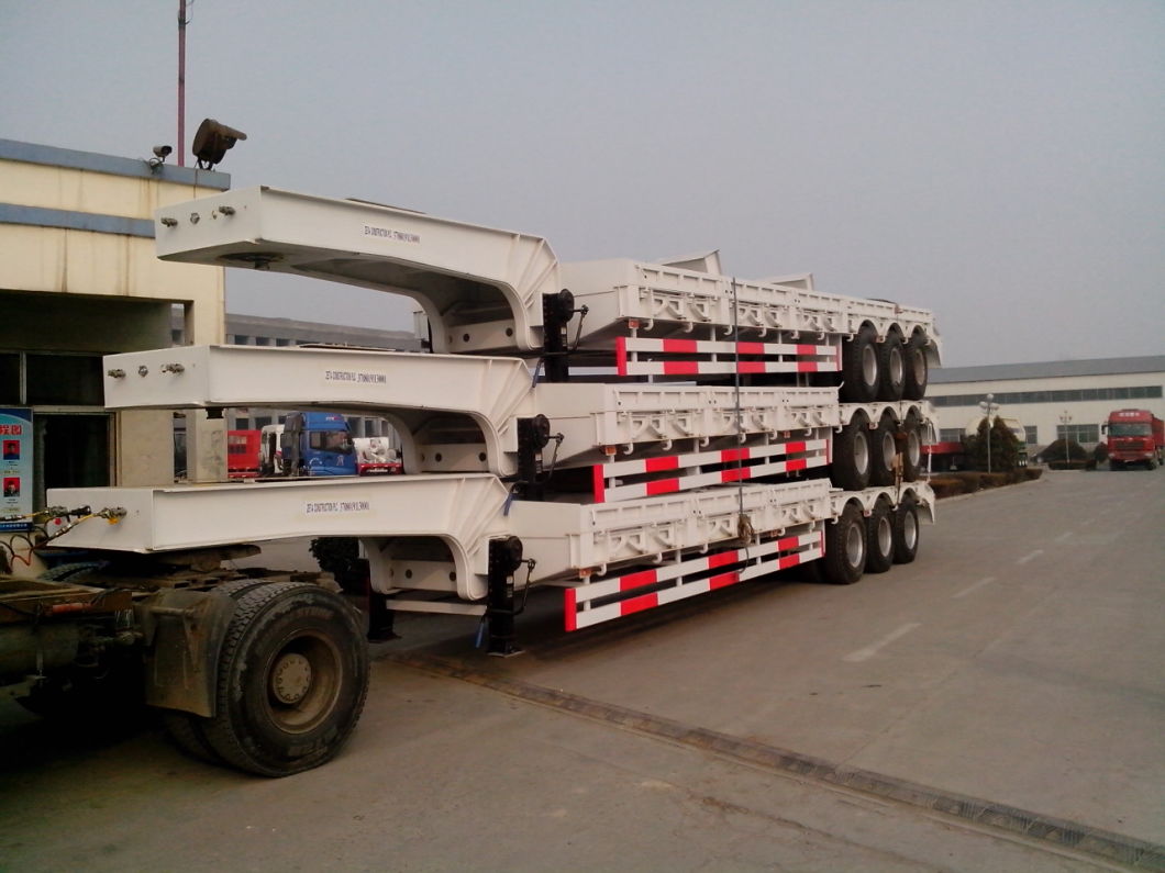 Heavy Duty Lowboy/Heavy Duty Truck Head Semi Trailer for Heavy Equipment Excavator Transport