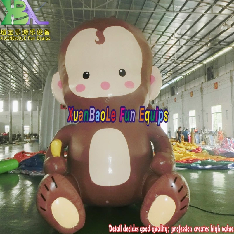 Advertising Monkey Inflatable Customized 5m Event Promotional Inflatable Monkey Cartoon