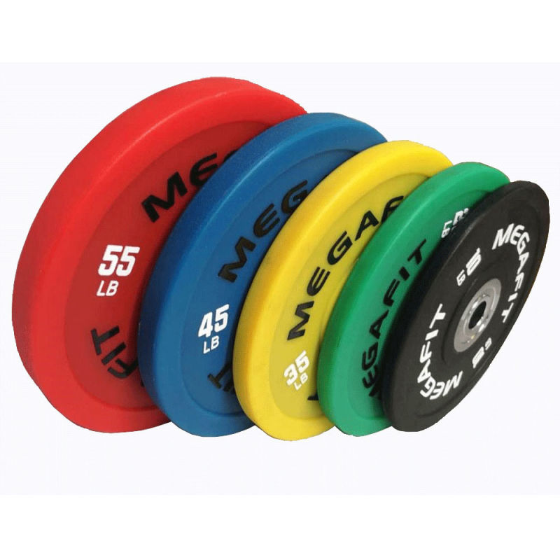 Megafit/OEM Colorful Competition Weightlifting Bumper Plates for Strength & Free Weights