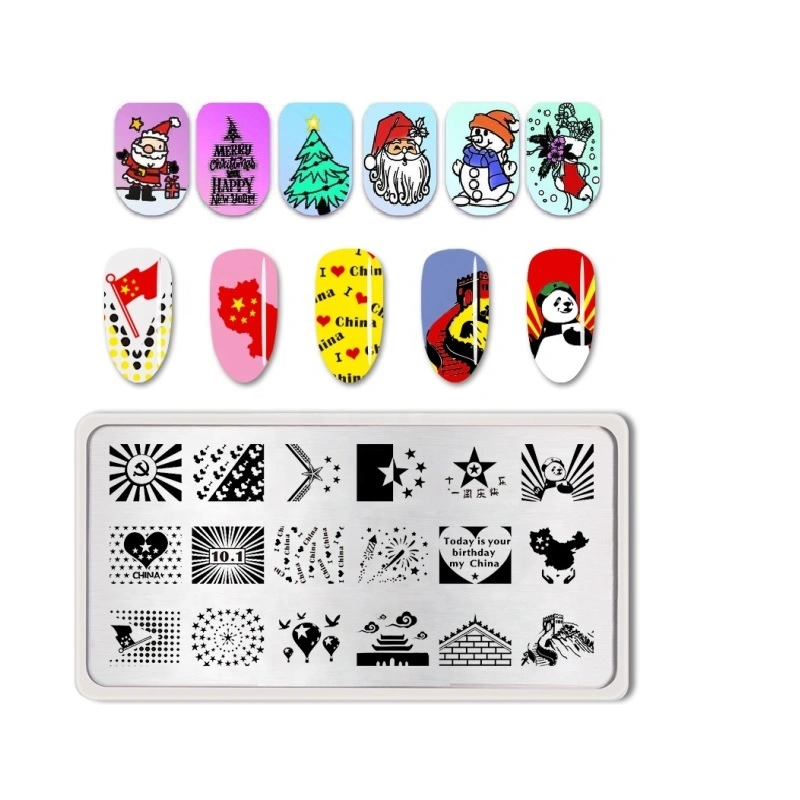 Nail Art Template Printing Nail Polish Stamping Plates Manicure Nail Art XXL Stamping Image Plates