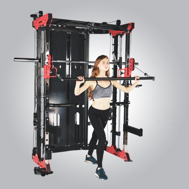 Steel Weight Stack Squat Rack and Multi Functional Trainer Smith Machine From China