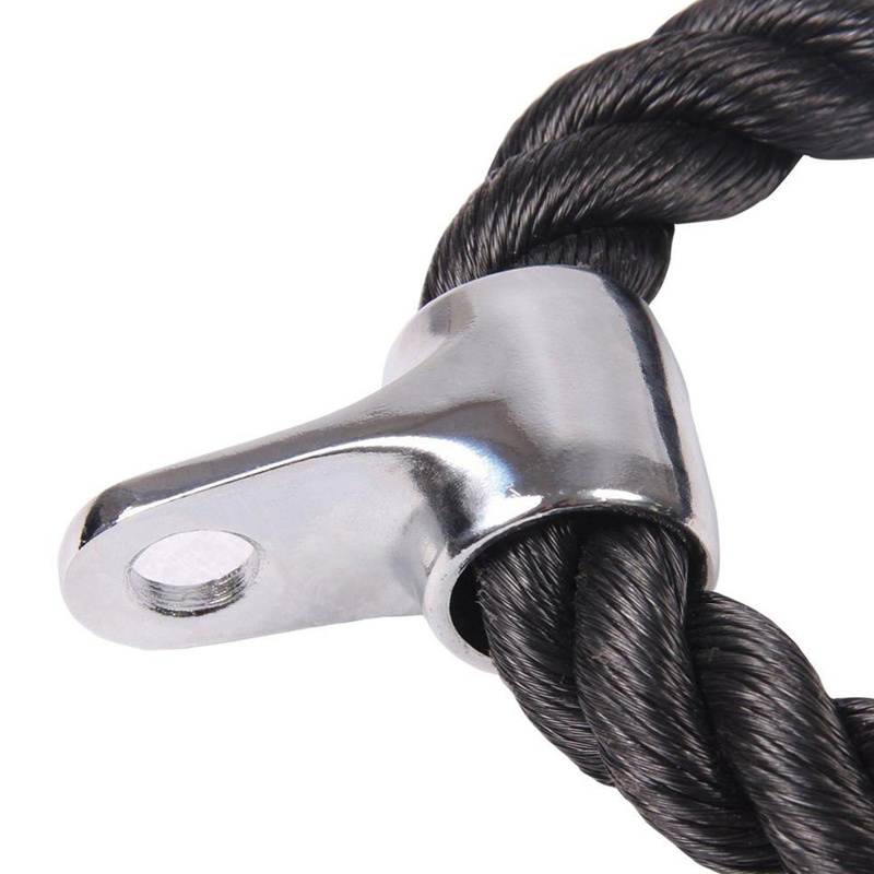 Gym Accessories Bodybuilding Fitness Training Double Grip Nylon Braided Tricep Rope