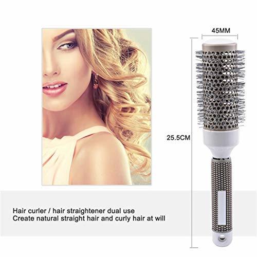 Round Thermal Brush Set, Professional Nano Ceramic & Ionic Barrel Hair Styling Blow Drying Curling Brush, 5 Different Sizes